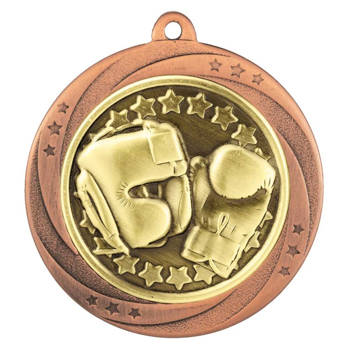 BRONZE 60MM BOXING SUPER STAR MEDAL